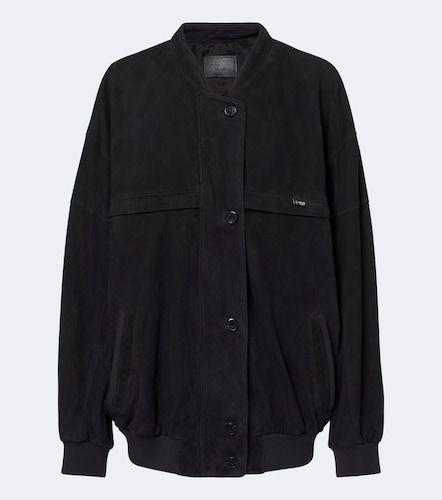 Giacca bomber in suede oversize - Prada - Modalova