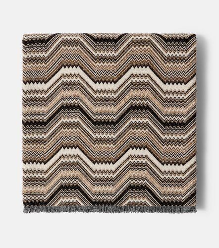Manta Merano en mezcla de lana con zigzag - Missoni - Modalova