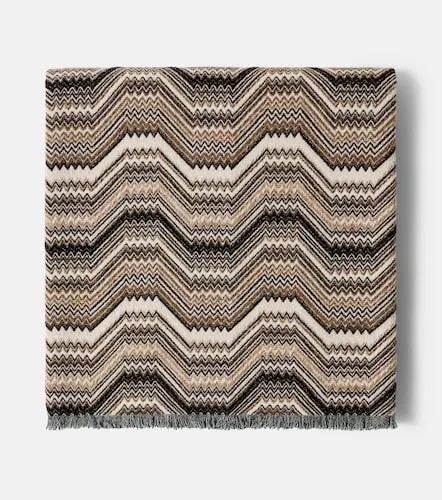 Plaid Merano in misto lana a zig zag - Missoni - Modalova