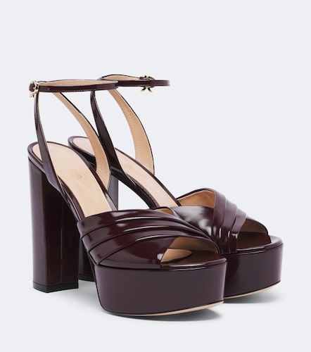 Sandali platform in pelle - Gianvito Rossi - Modalova