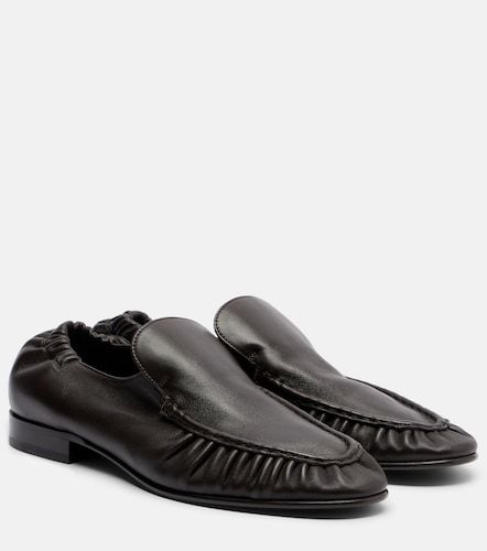 The Row Soft ruched leather loafers - The Row - Modalova