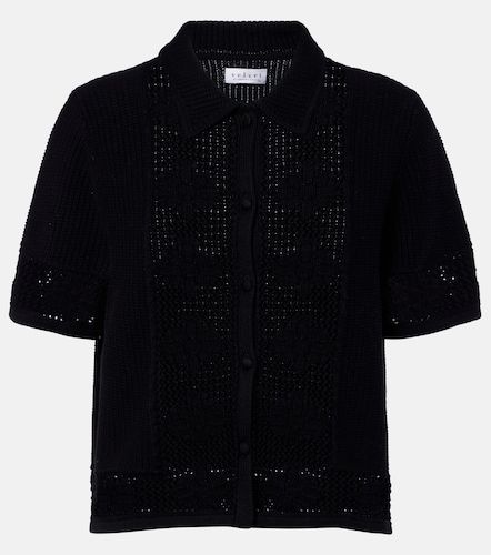 Top Rosemond in cotone e cashmere traforato - Velvet - Modalova