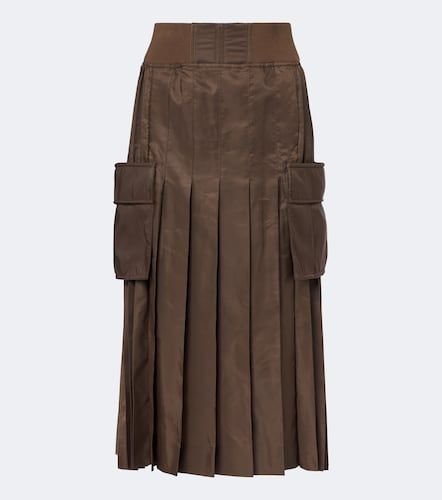 Sacai Falda midi de sarga plisada - Sacai - Modalova