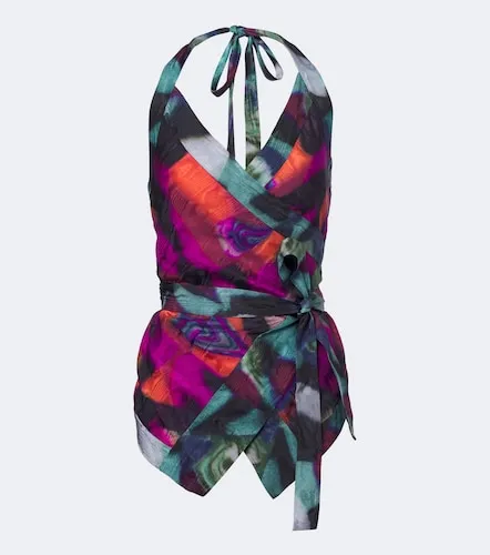 Top envolvente estampado - Dries Van Noten - Modalova