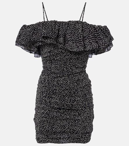 Vestido corto Davilia de algodón drapeado con lunares - Marant Etoile - Modalova