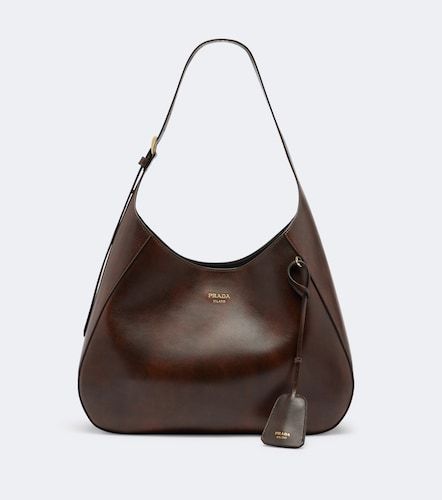 Boogie Large leather shoulder bag - Prada - Modalova