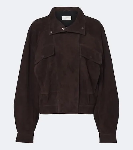 Giacca blouson in suede - Nour Hammour - Modalova