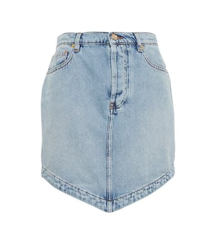 Asymmetric denim miniskirt - Alexandre Vauthier - Modalova