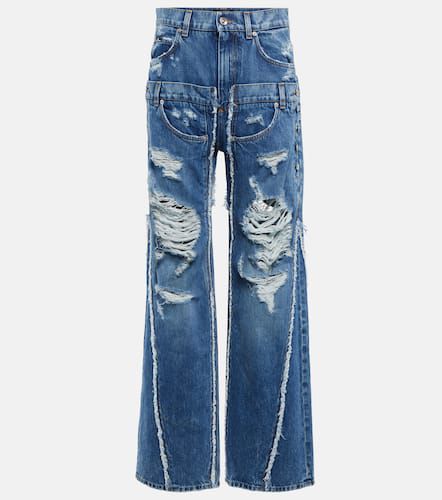 X Kim jeans en denim con patchwork - Dolce&Gabbana - Modalova