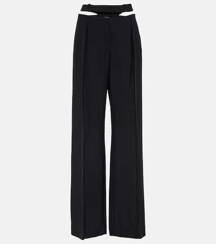 Cutout high-rise wide-leg pants - Mugler - Modalova