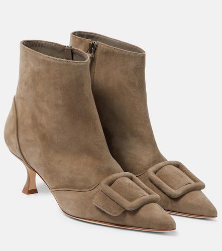 Baylow embellished suede ankle boots - Manolo Blahnik - Modalova