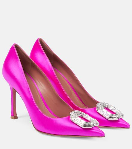 Amina Muaddi Camelia satin pumps - Amina Muaddi - Modalova