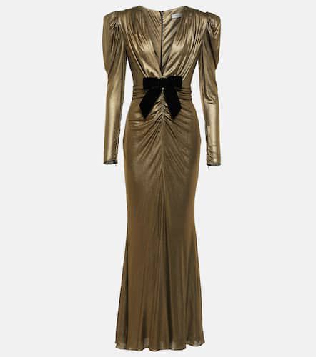 Embellished metallic gown - Alessandra Rich - Modalova