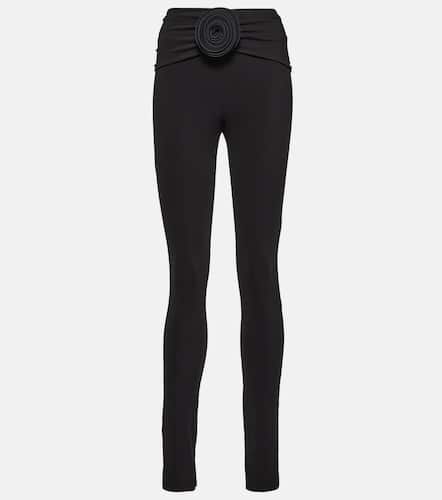 Floral-appliquÃ© jersey slim leggings - Magda Butrym - Modalova