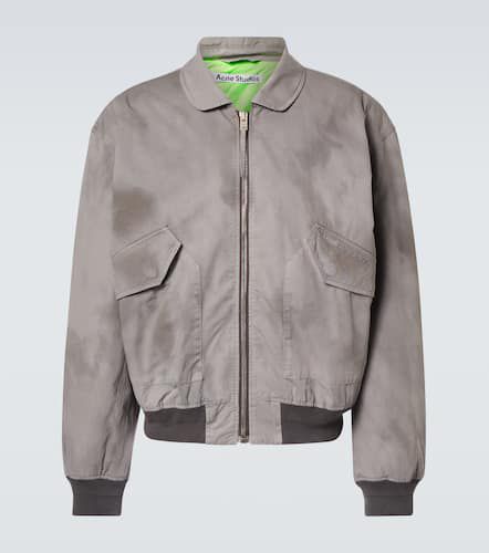 Logo cotton bomber jacket - Acne Studios - Modalova