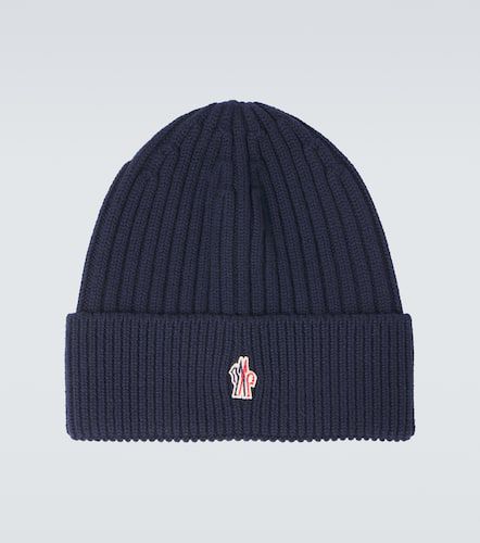 Logo virgin wool beanie - Moncler Grenoble - Modalova