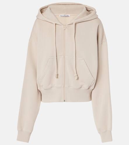 Embroidered cotton hoodie - Acne Studios - Modalova