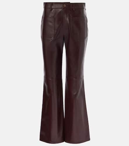 ChloÃ© Mid-rise leather flared pants - Chloe - Modalova