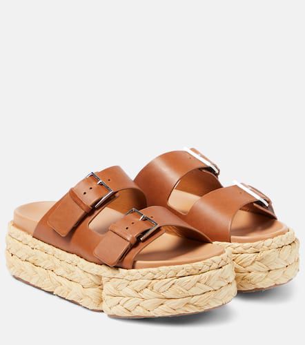 Qiana leather platform sandals - Clergerie - Modalova
