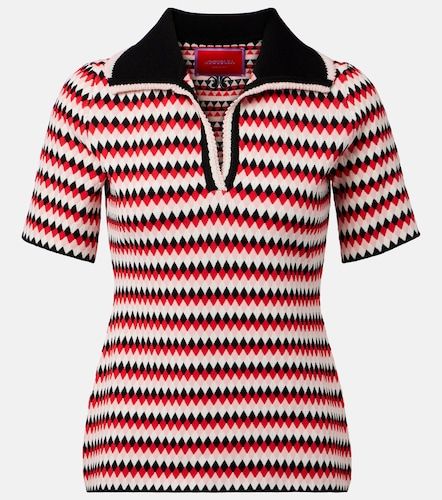 La DoubleJ Checkers knitted polo - La DoubleJ - Modalova