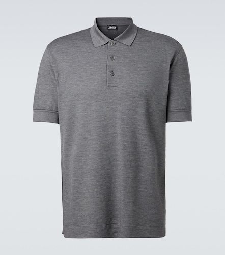 Polo in piqué di cotone e seta - Zegna - Modalova