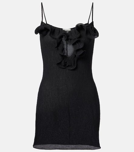 Ruffled sheer minidress - Magda Butrym - Modalova