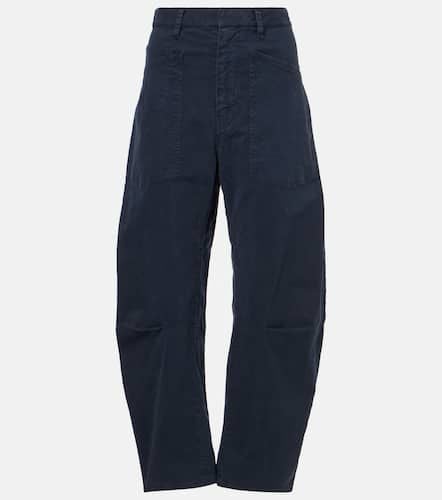 Shon cotton twill barrel-leg pants - Nili Lotan - Modalova