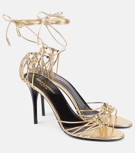 Babylone 90 leather sandals - Saint Laurent - Modalova