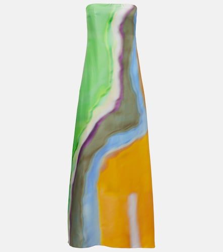 Vestido largo de satén de seda - Christopher Esber - Modalova