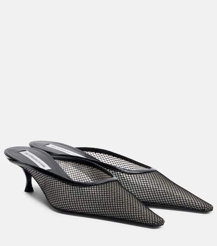 Leather-trimmed mesh mules - Victoria Beckham - Modalova