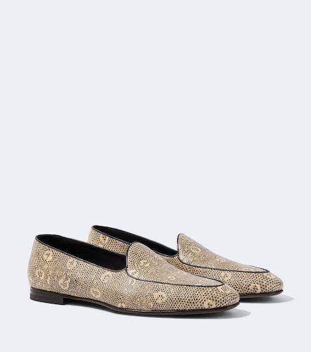 Modena snake-effect leather loafers - Manolo Blahnik - Modalova