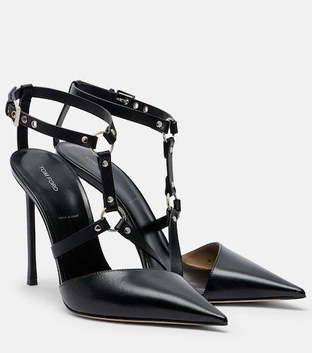 Harness leather slingback pumps - Tom Ford - Modalova