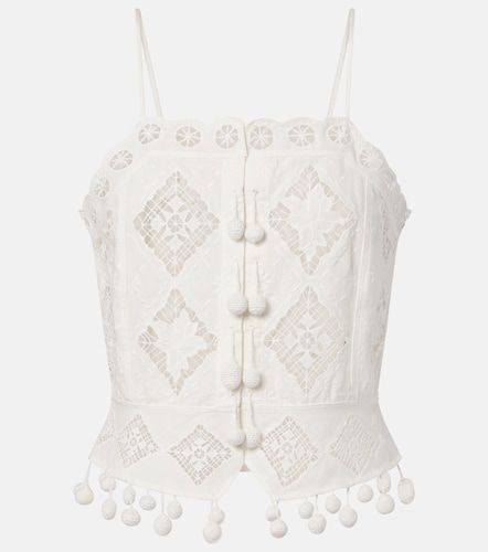 Crop top Nellsy de croché de algodón y lino - Isabel Marant - Modalova