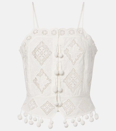 Cropped-Top Nellsy aus Baumwolle und Leinen - Isabel Marant - Modalova