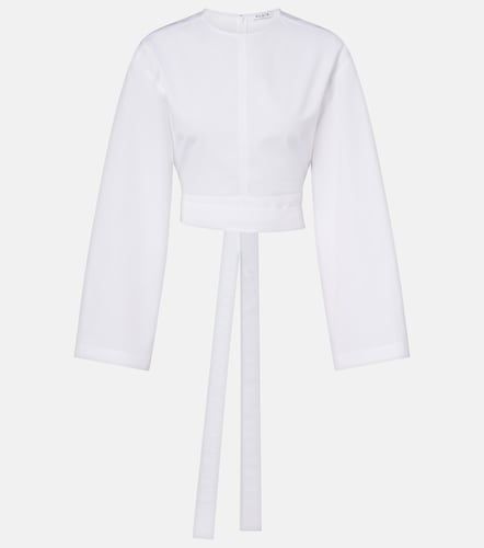 Alaïa Crop top de popelín de algodón - Alaia - Modalova