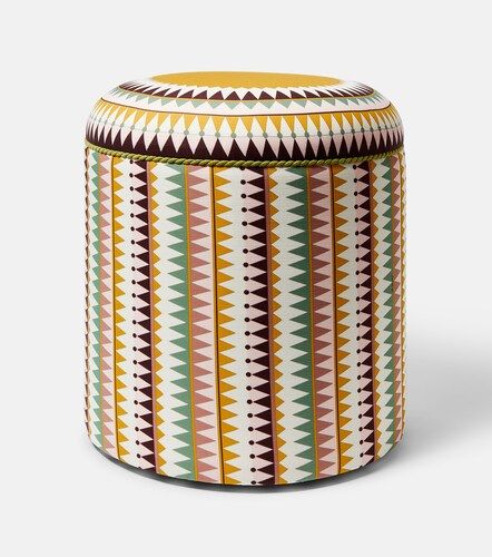 Baba' printed canvas pouf - La DoubleJ - Modalova