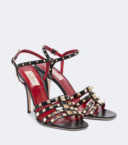 Rockstud leather sandals - Valentino Garavani - Modalova