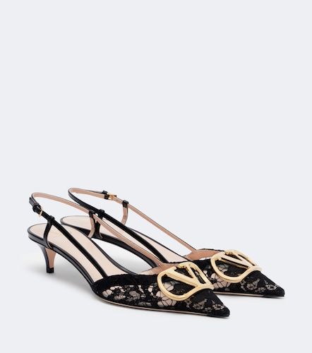 Slingback-Pumps VLogo aus Spitze - Valentino Garavani - Modalova