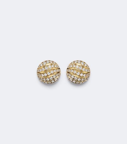 Sculpted Cable 18kt earrings with diamonds - David Yurman - Modalova