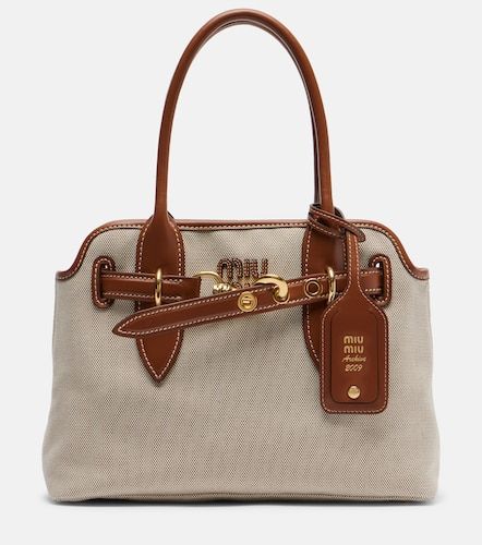 Borsa Aventure Small in canvas - Miu Miu - Modalova
