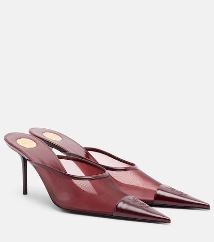 Mules Renée de malla y piel - Saint Laurent - Modalova