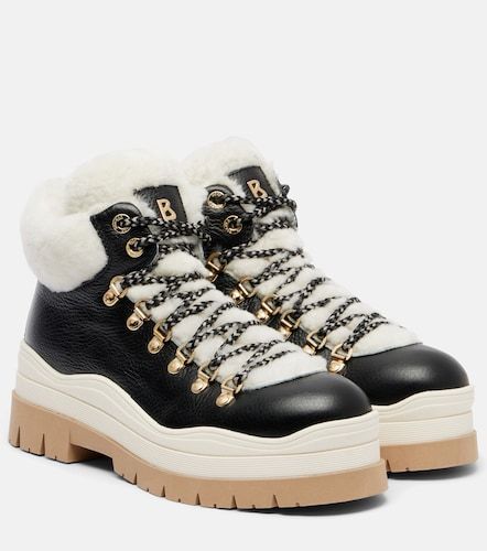 Arosa shearling-lined leather lace-up boots - Bogner - Modalova