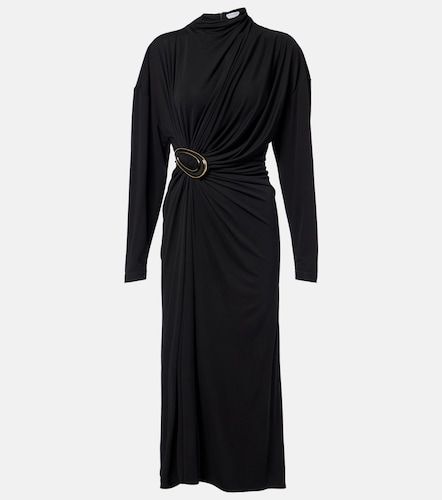Abito midi in crêpe di jersey - Bottega Veneta - Modalova