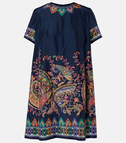 Abito corto in seta con stampa paisley - Etro - Modalova
