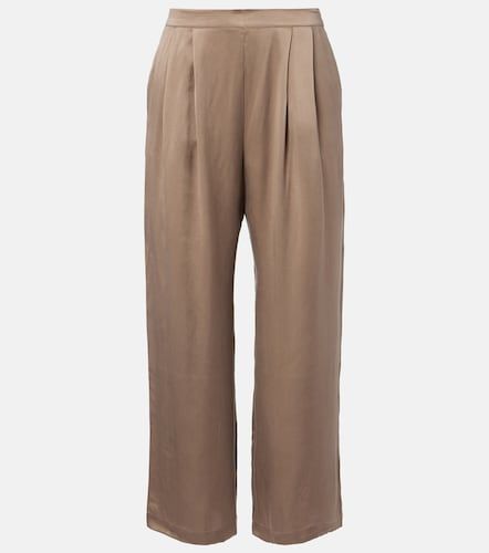 Pantaloni Isola in charmeuse di seta - Asceno - Modalova
