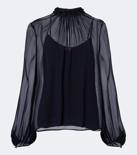 Max Mara Embellished sheer blouse - Max Mara - Modalova