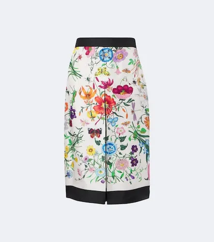 Culottes Flora de sarga de seda - Gucci - Modalova