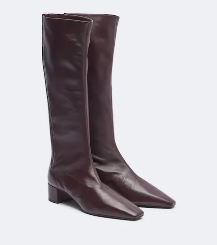 Saint Honore leather knee-high boots - Aquazzura - Modalova