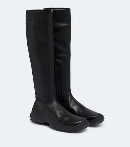 Miu Miu Stiefel aus Leder - Miu Miu - Modalova
