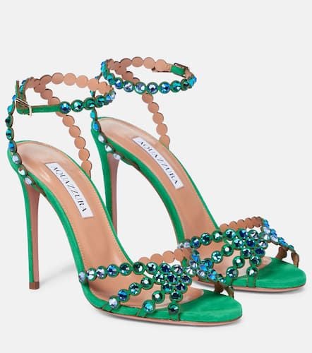 Tequila 105 embellished leather sandals - Aquazzura - Modalova